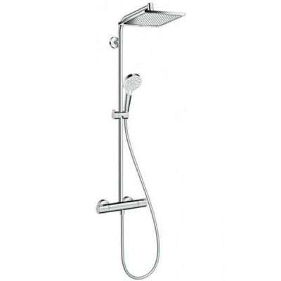 Душевая система наружного монтажа Hansgrohe Crometta E 240 Showerpipe Ecosmart 27281000